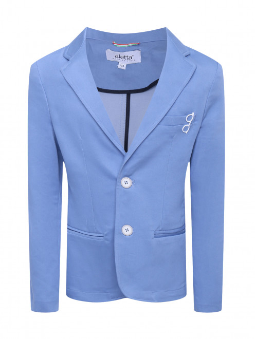 Пиджак из плотного хлопка с декором Aletta Couture - Общий вид