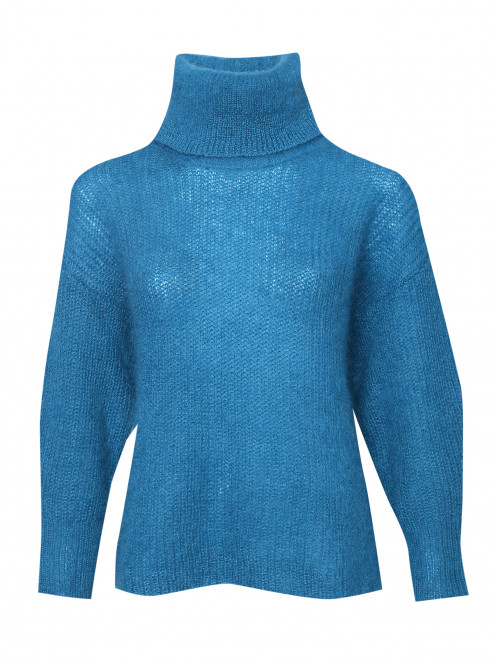 Однотонный свитер из мохера свободного кроя Alberta Ferretti - Общий вид