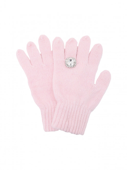 Однотонные перчатки с камнями Aletta Couture - Общий вид