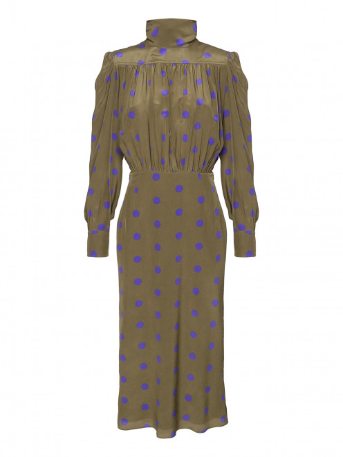 Платье-миди из шелка с узором горох Sportmax - Общий вид