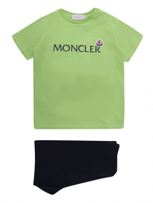 Костюм из футболки и шорт Moncler - Общий вид