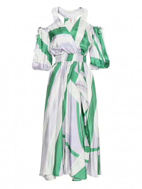 Платье-миди с вырезом на плечах Alessandro De Benedetti - Общий вид