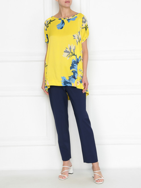 Блуза с цветочным принтом свободного кроя Antonio Marras - МодельОбщийВид