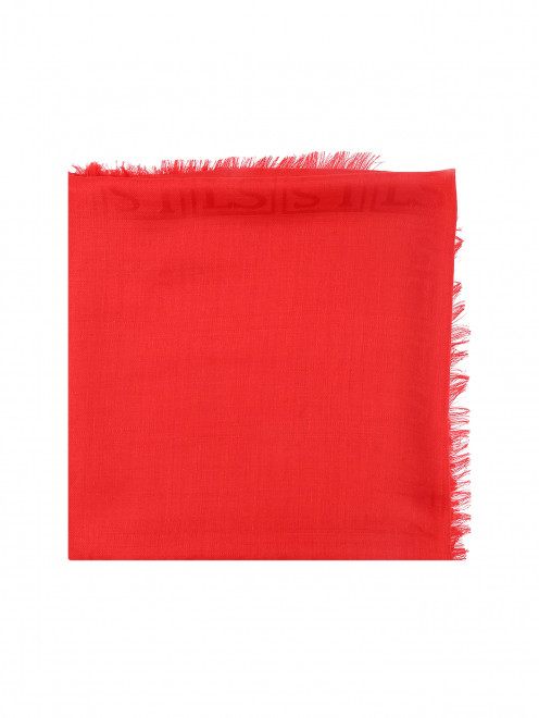 Однотонный платок из шерсти и шелка Luisa Spagnoli - Общий вид