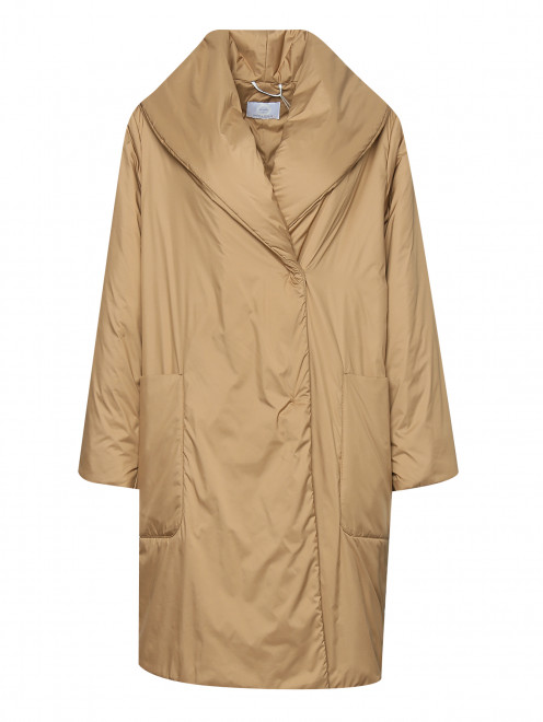 Пальто однотонное с накладными карманами Marina Rinaldi - Общий вид