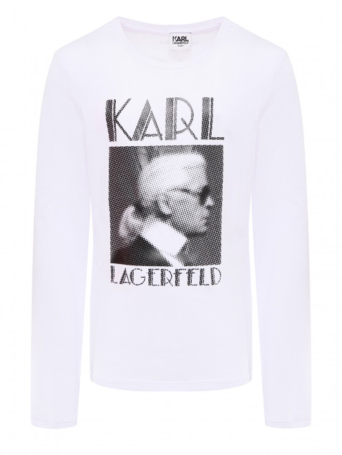 Лонгслив с контрастным принтом Karl Lagerfeld - Общий вид