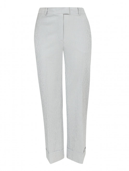 Укороченные брюки прямого кроя Brooks Brothers - Общий вид
