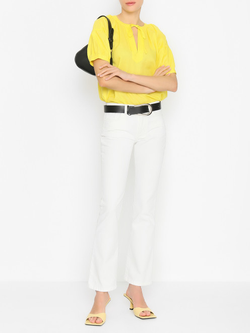 Блуза из рами с коротким рукавом Max&Co - МодельОбщийВид