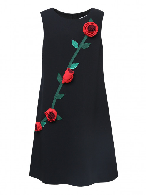 Платье без рукавов с аппликацией Dolce & Gabbana - Общий вид