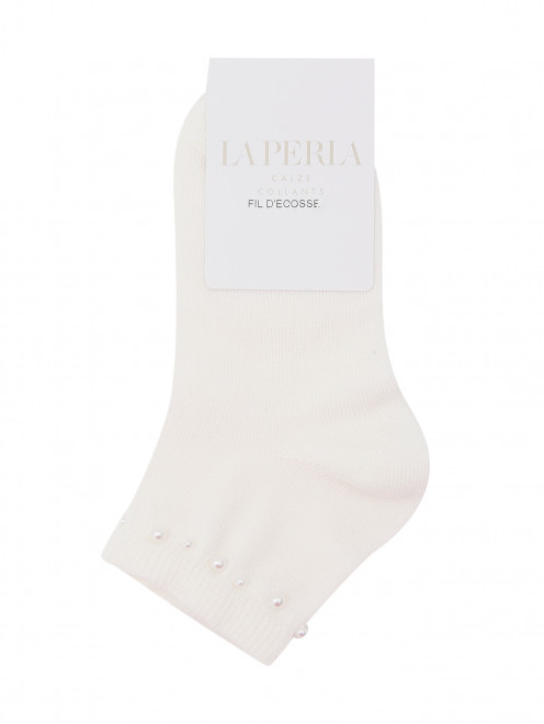 Носки из хлопка с бусинами La Perla - Общий вид