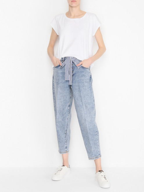 Укороченные джинсы из смешанного хлопка Max&Co - МодельОбщийВид
