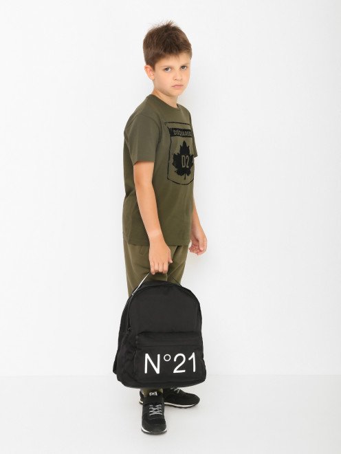 Рюкзак из текстиля с вышивкой N21 - МодельОбщийВид