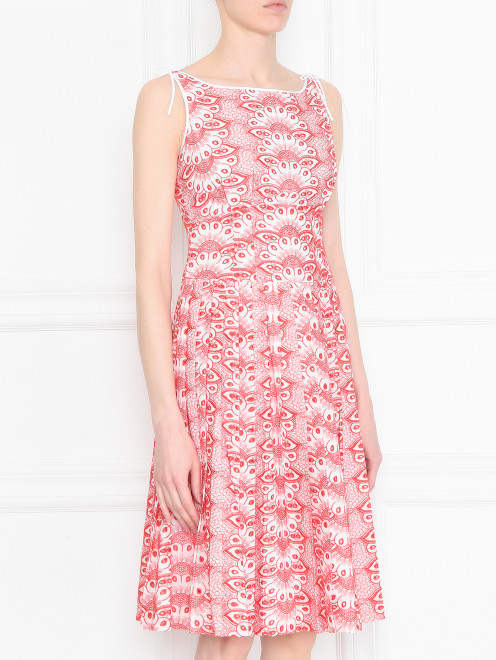 Платье из хлопка с вышивкой Brooks Brothers - МодельВерхНиз