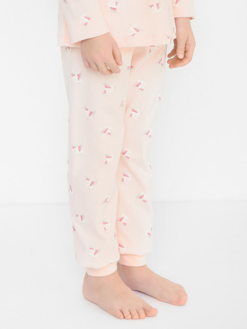Пижама с принтом из хлопка Sanetta - МодельВерхНиз