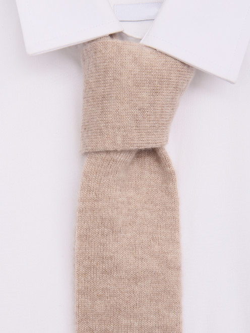 Трикотажный галстук из кашемира и шелка LARDINI - МодельОбщийВид