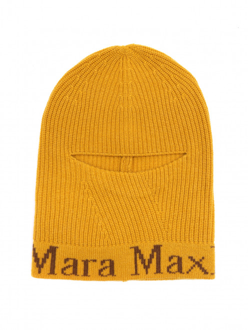 Балаклава из шерсти и кашемира с логотипом Max Mara - Общий вид