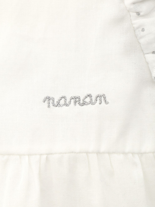 Блуза из хлопка с оборками Nanan - Деталь1