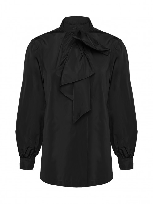 Блуза из смешанного шелка с бантом Alberta Ferretti - Общий вид