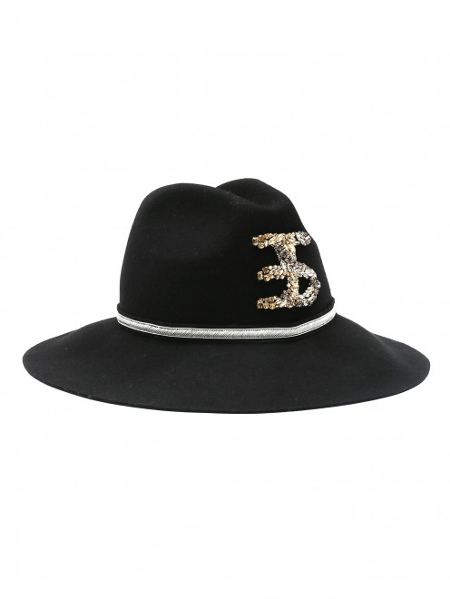 Шляпа из шерсти с декором Ermanno Scervino - Общий вид