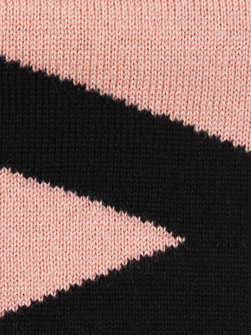 Двусторонний шарф из шерсти Moncler - Деталь