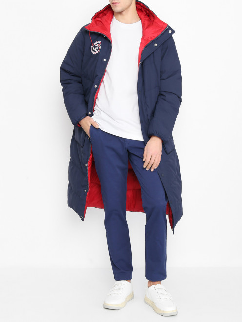 Куртка пуховая на молнии с накладными карманами BOSCO - МодельОбщийВид