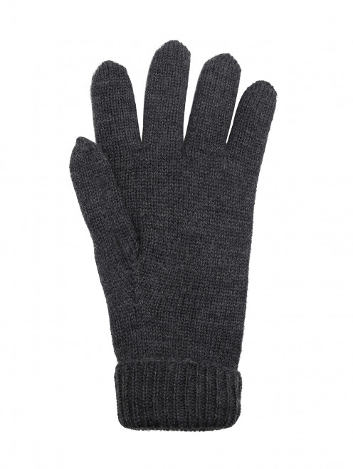 Однотонные перчатки из шерсти IL Trenino - Обтравка1