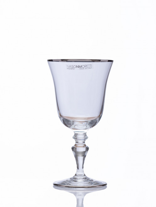 Бокал для белого вина с платиновым кантом, высота - 13,7 см, диаметр - 7,4 см NasonMoretti - Общий вид