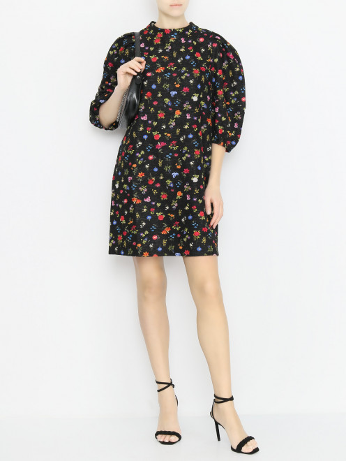 Платье-мини с цветочным узором Max&Co - МодельОбщийВид