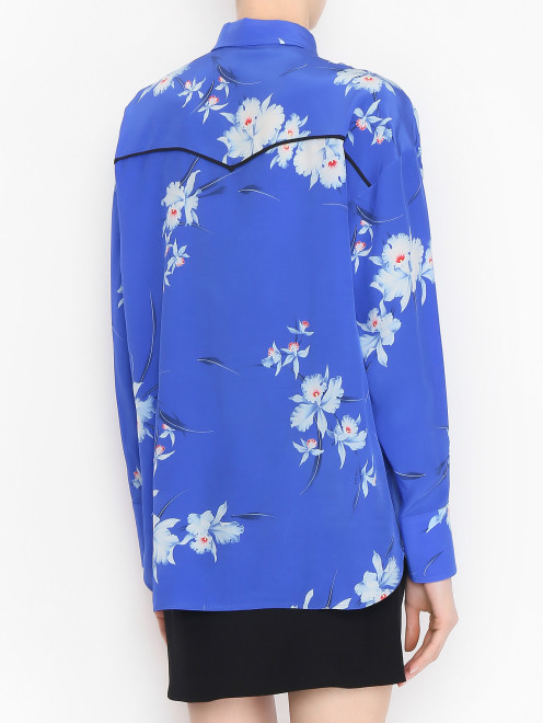 Блуза из шелка с цветочным узором N21 - МодельВерхНиз