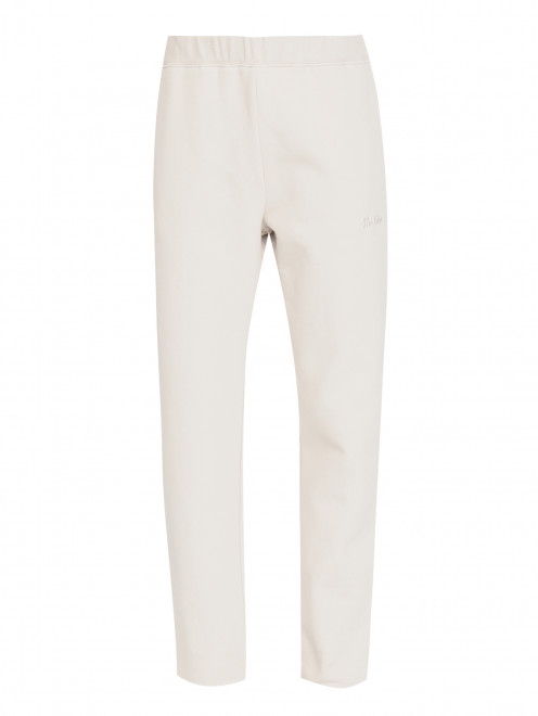 Трикотажные брюки из хлопка на резинке Max Mara - Общий вид