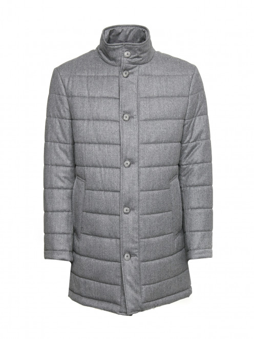 Куртка из шерсти на пуговицах с карманами Hugo Boss - Общий вид