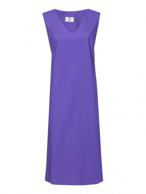 Платье из хлопка с V-образным вырезом Marina Rinaldi - Общий вид
