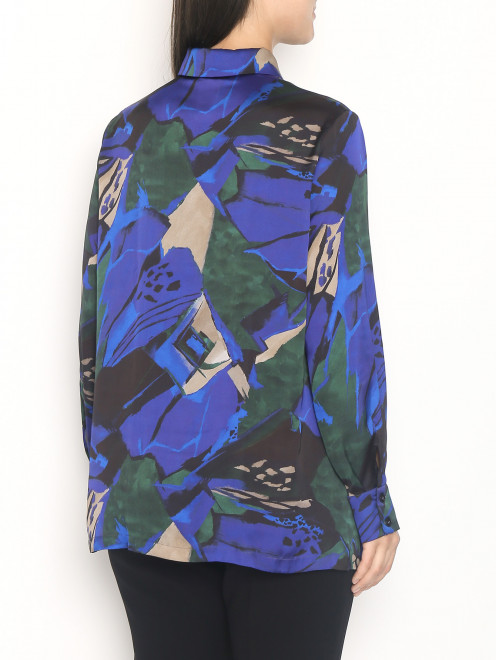 Блуза свободного кроя с узором Marina Rinaldi - МодельВерхНиз1