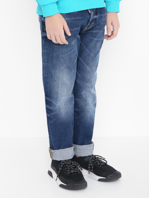 Прямые джинсы с карманами Dsquared2 - МодельВерхНиз