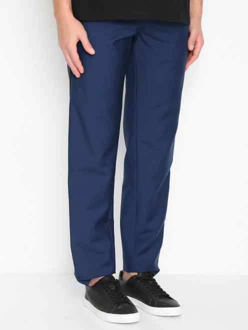Трикотажные брюки на резинке с карманами Burberry - МодельВерхНиз
