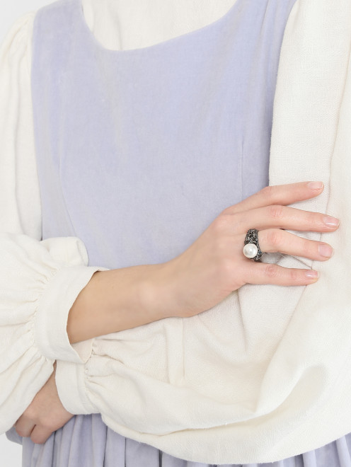 Кольцо из серебра с жемчугом  Fiore di Firenze - МодельОбщийВид
