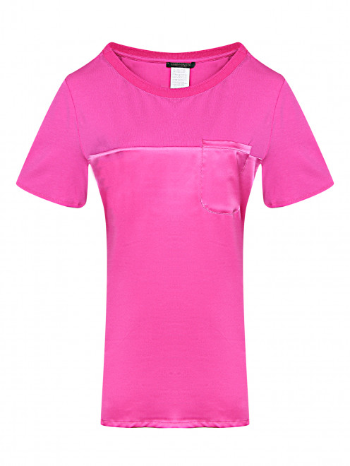 Комбинированная футболка с карманом Marina Rinaldi - Общий вид