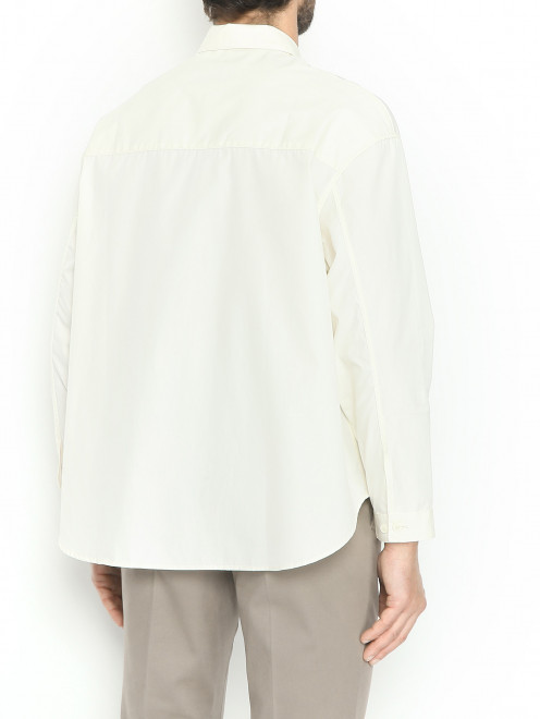 Рубашка из хлопка свободного кроя Sunnei - МодельВерхНиз1