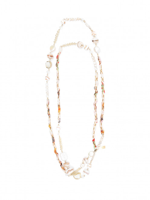 Ожерелье из камней и шелка с узором Etro - Общий вид